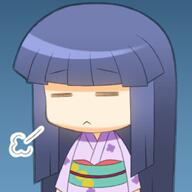 anime chibi furude_rika tired // 924x924 // 292KB